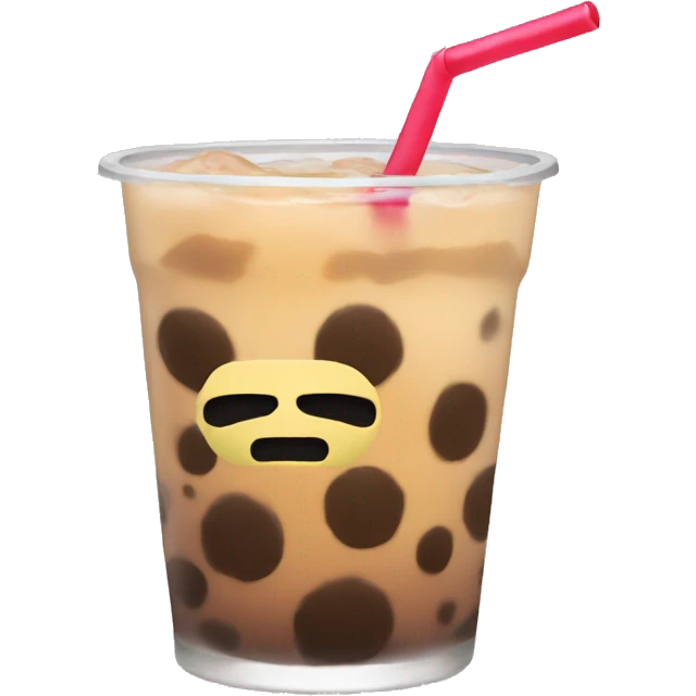 Boba drink mad emoji