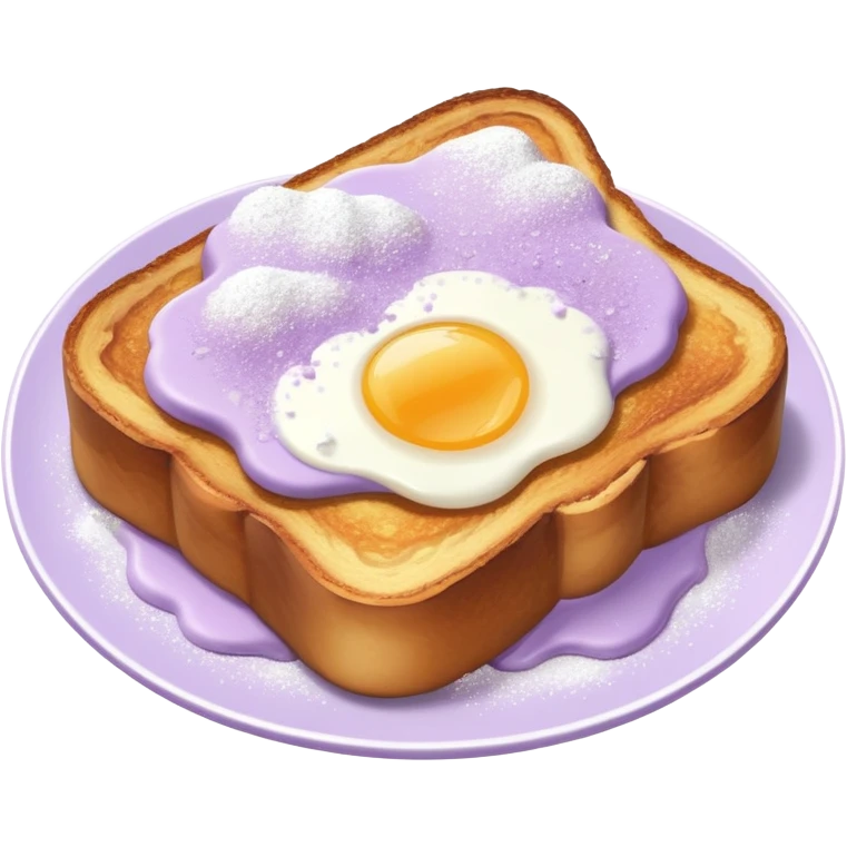 Pale purple french toast emoji