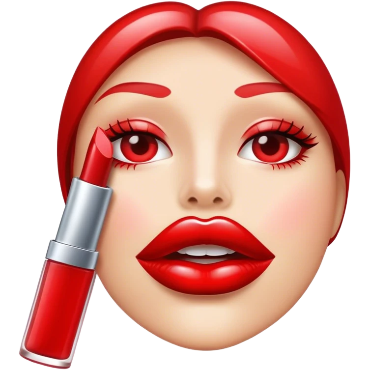 Scarlet lip gloss  emoji