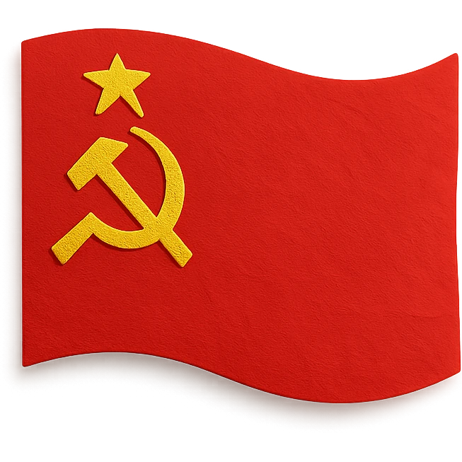 Soviet Union Flag Illustration AI Emoji Generator