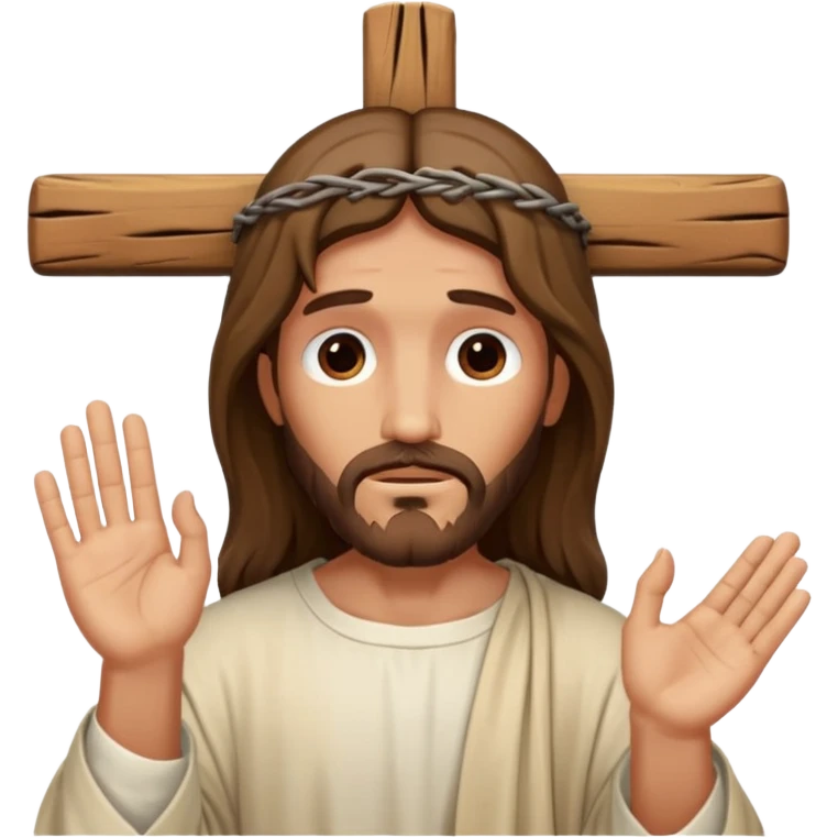 Jesus on the cross emoji