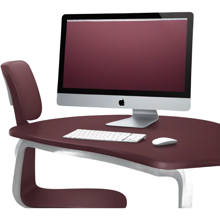 burgundy iMac emoji
