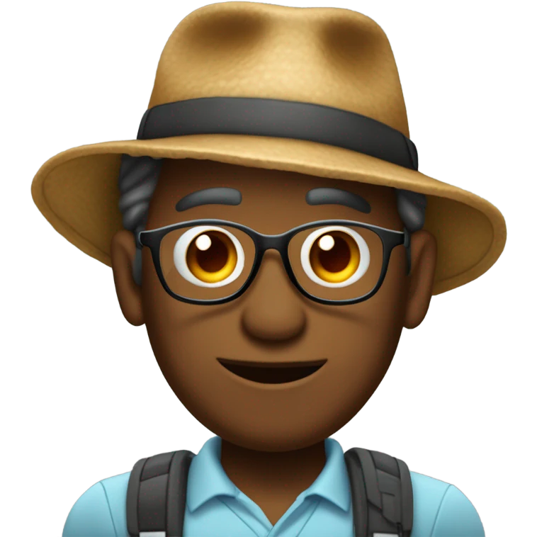homem, de pele clara, de oculos escuros, com boné pra tras, cabelo liso e fone de ouvido emoji