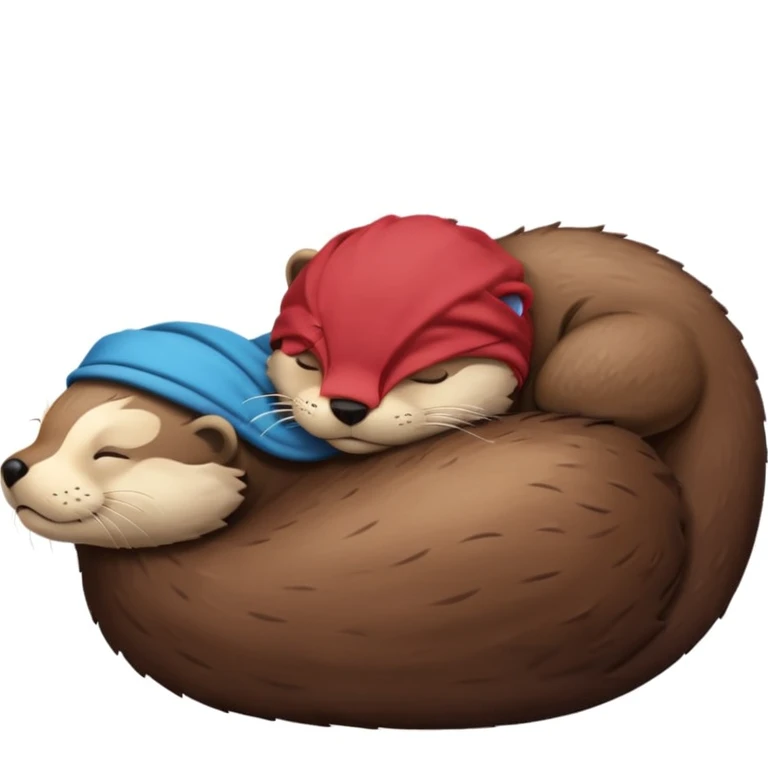 Loutre entrain de dormir emoji