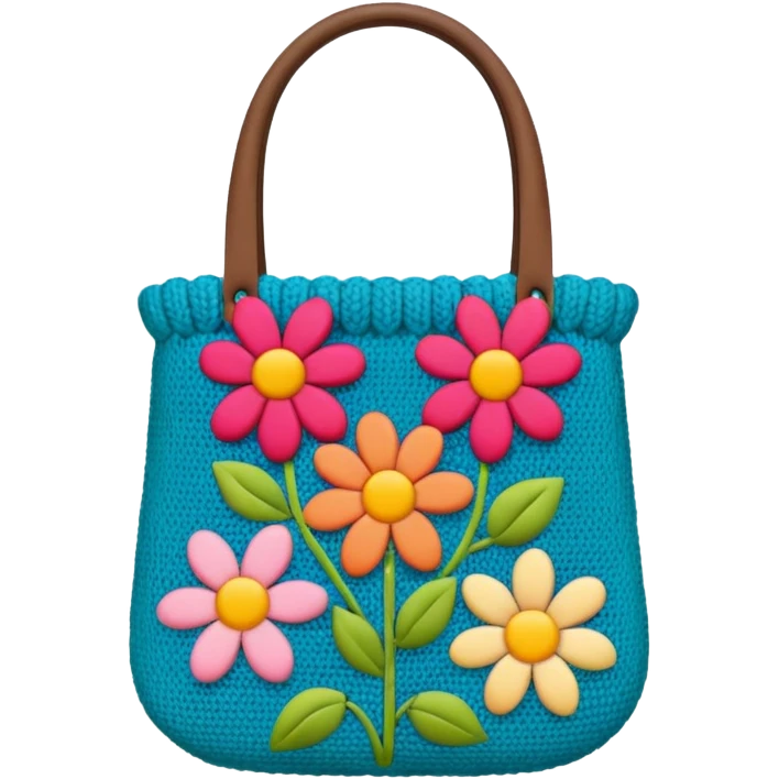 flower Knitted Bag emoji
