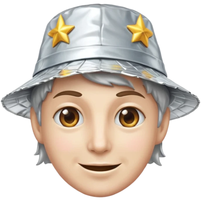 smirking tin foil hat emoji