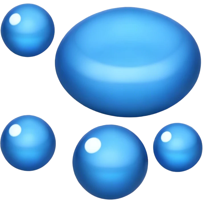 Blue balls emoji