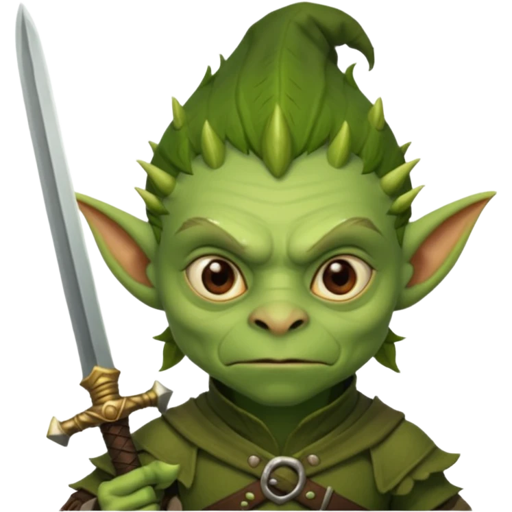 goblin with sword animated emoji