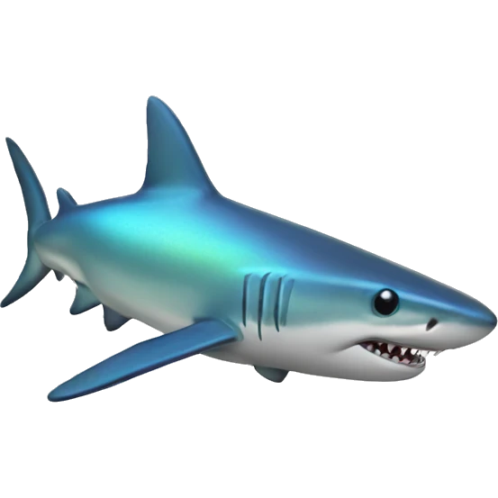 Iridescent shark  emoji
