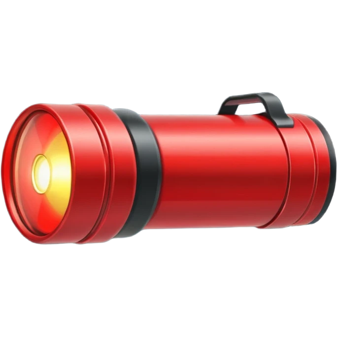 red flashlight emoji