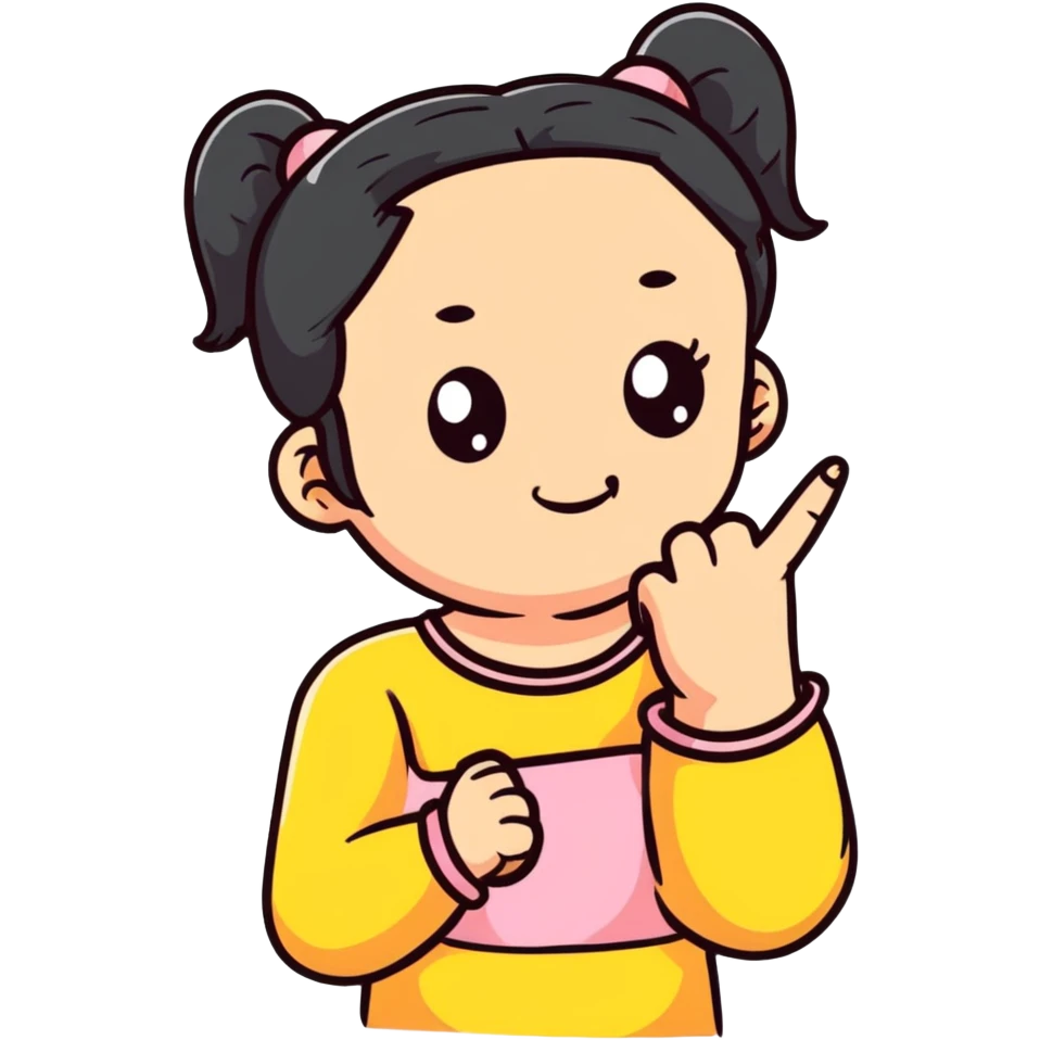 girl showing middle finger emoji