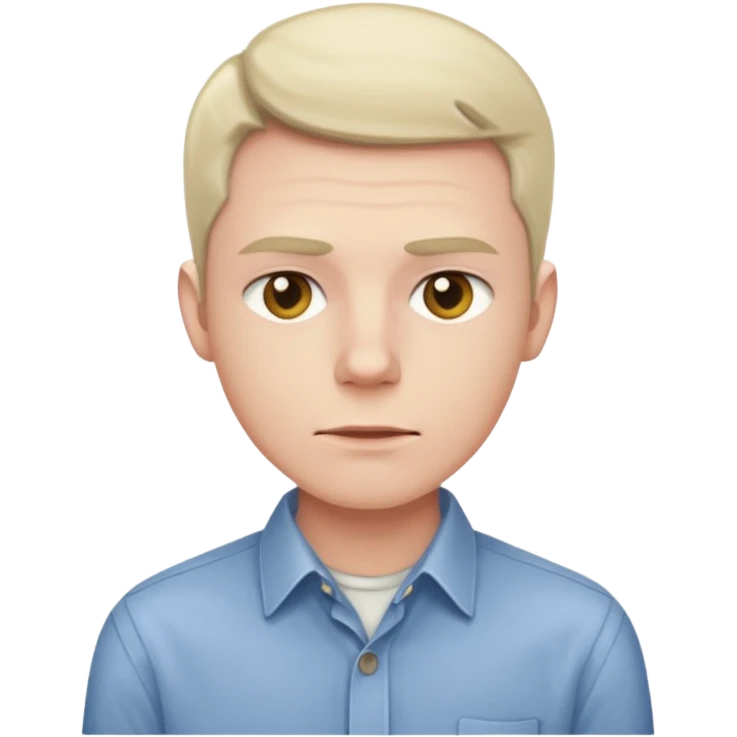 The boring man emoji