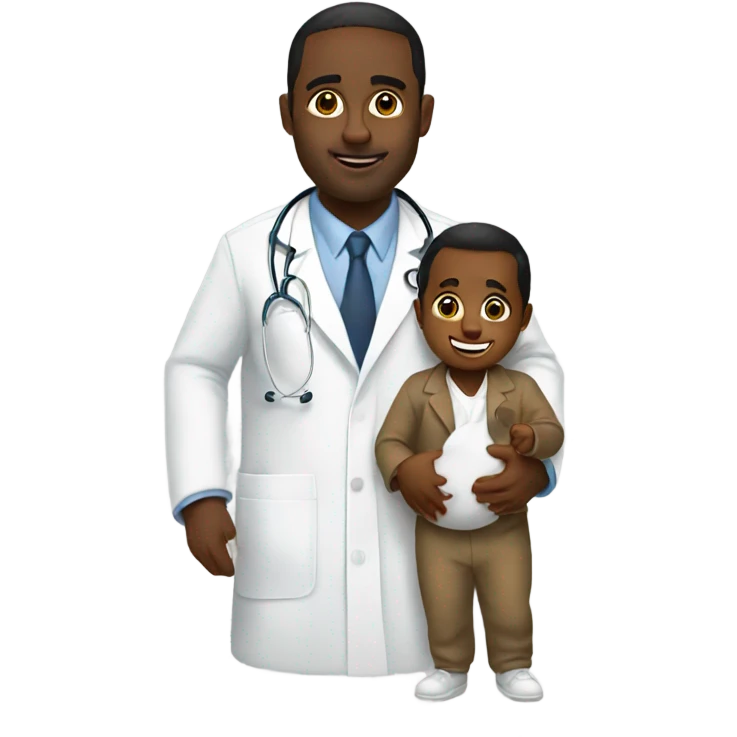 Diddy doctor holding baby emoji