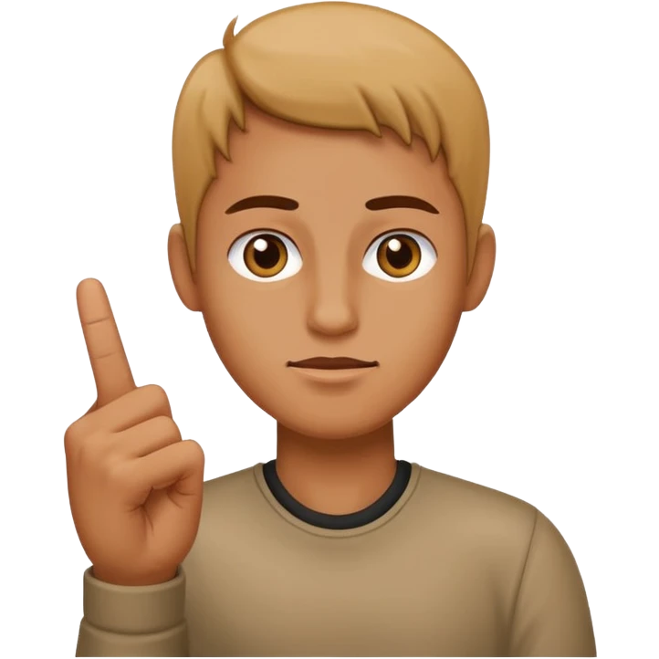 Person with middle finger emoji