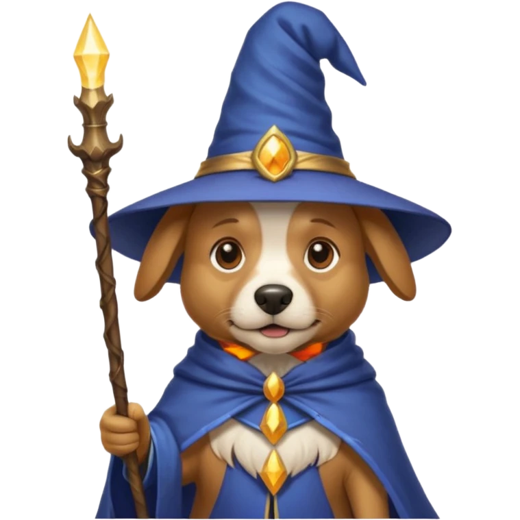 Dog wizard emoji