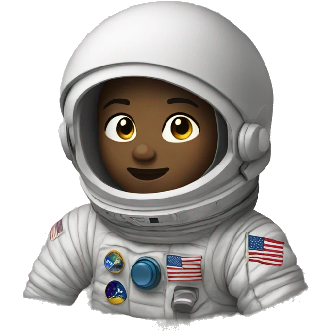 Kid on the moon  emoji
