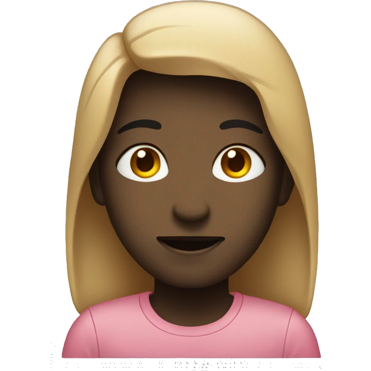neutral emoji with black shade at the top of face emoji
