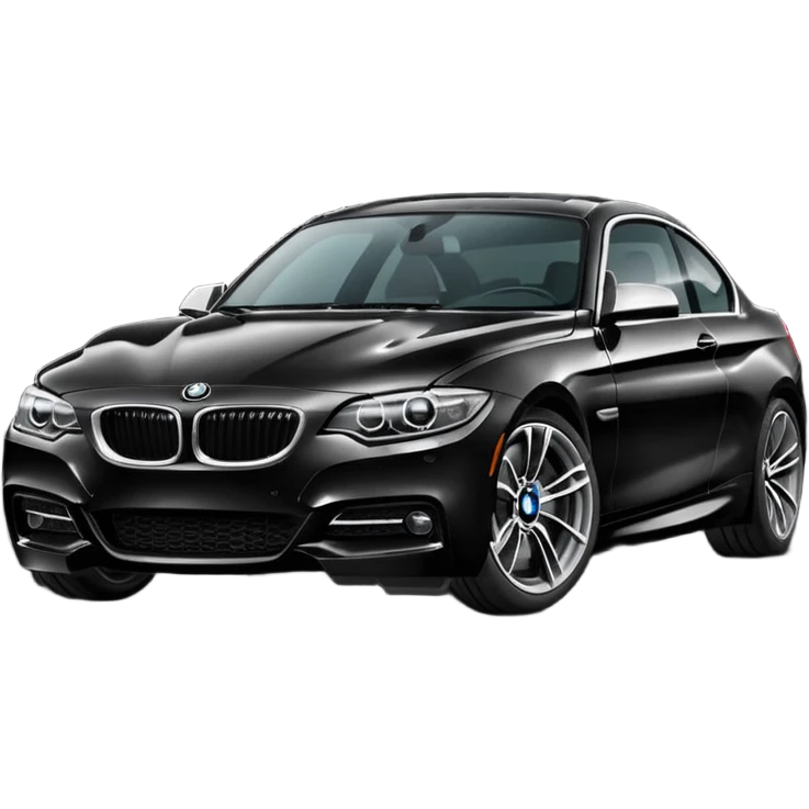 Black bmw car emoji