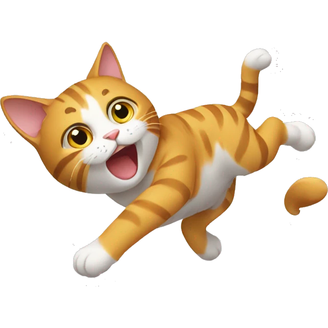 falling cat  emoji