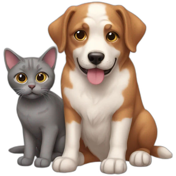 dog & cat emoji