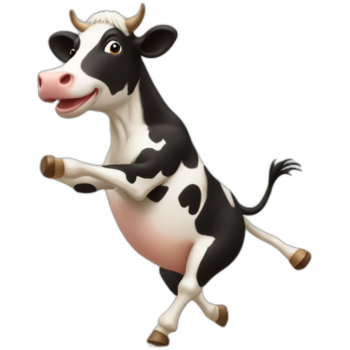 Dancing cow emoji