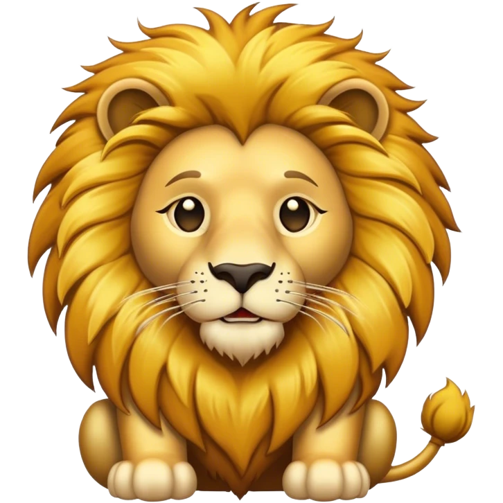 Hippie lion emoji