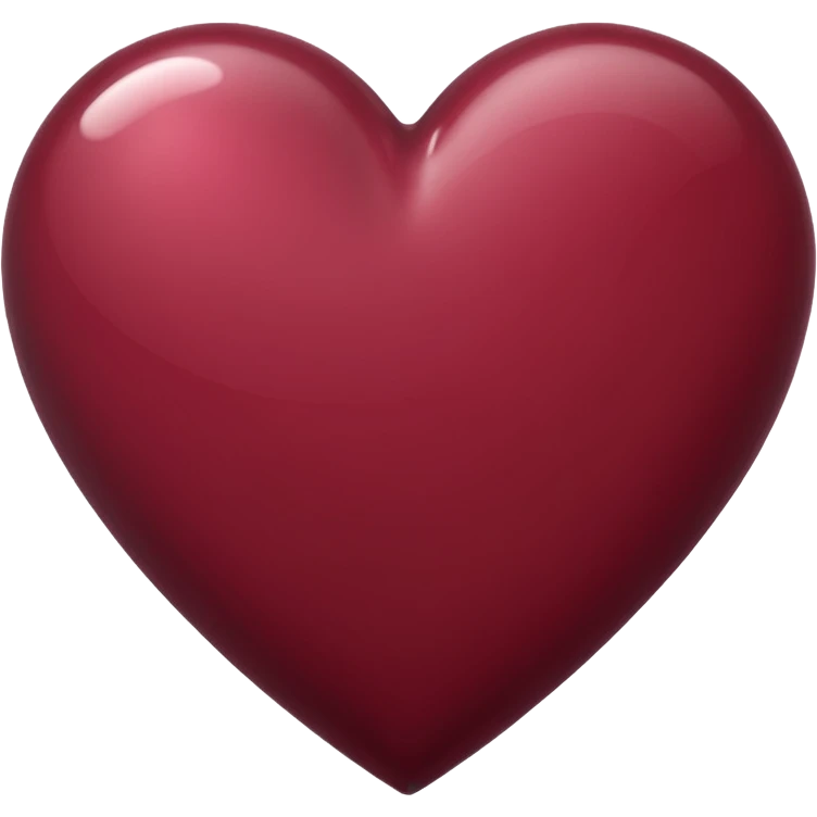 burgundy heart emoji emoji