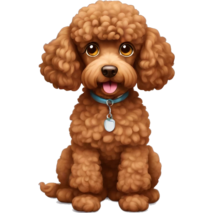 brown poodle emoji