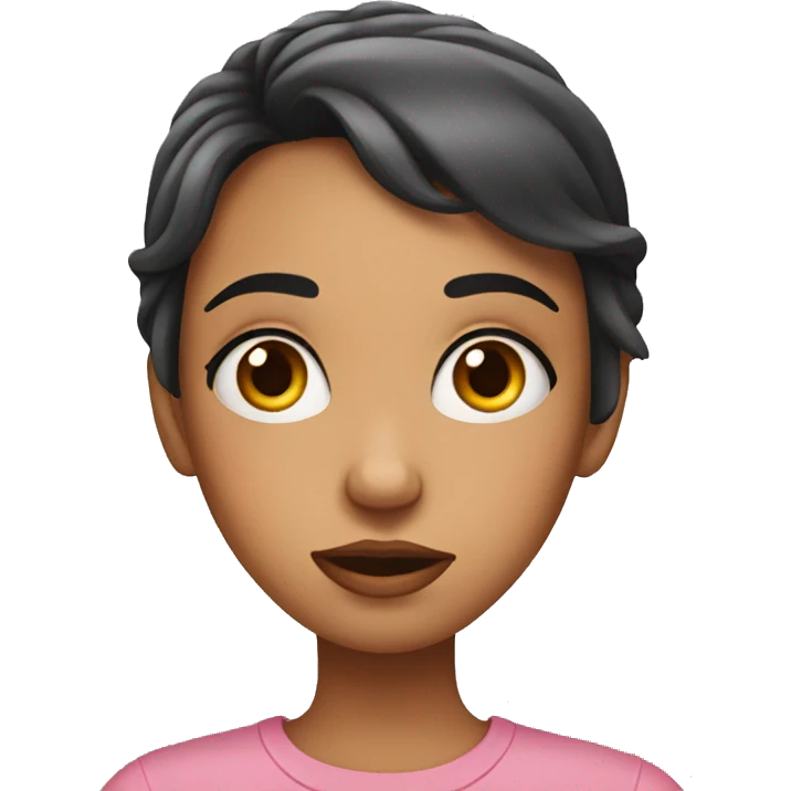 Girl rolling eyes  emoji