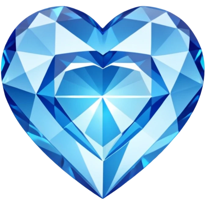 Diamond with blue heart inside
 emoji
