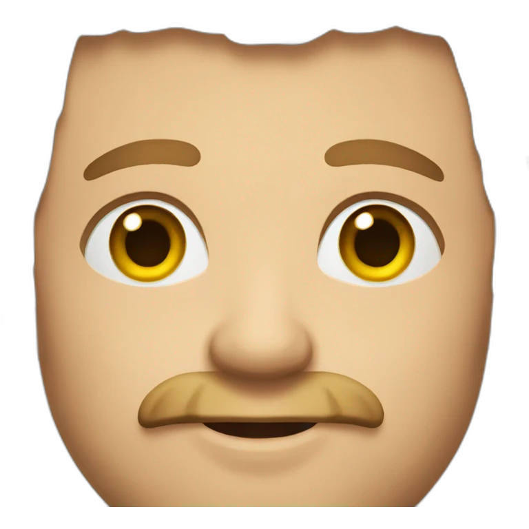 irish man with no facial hair emoji