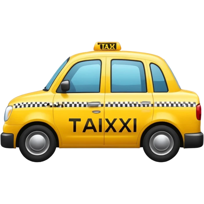 taxi in modern emoji style emoji