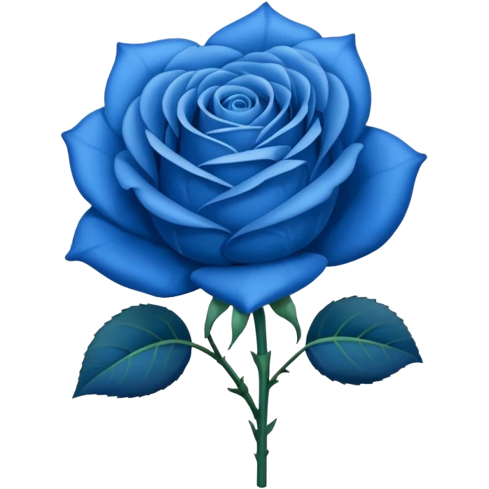 Blue rose emoji emoji