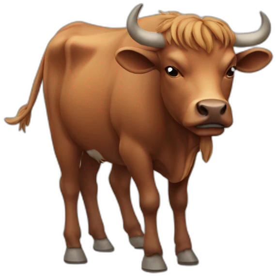 a ox out of breath emoji