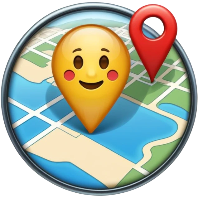 Maps pin normal transparent emoji