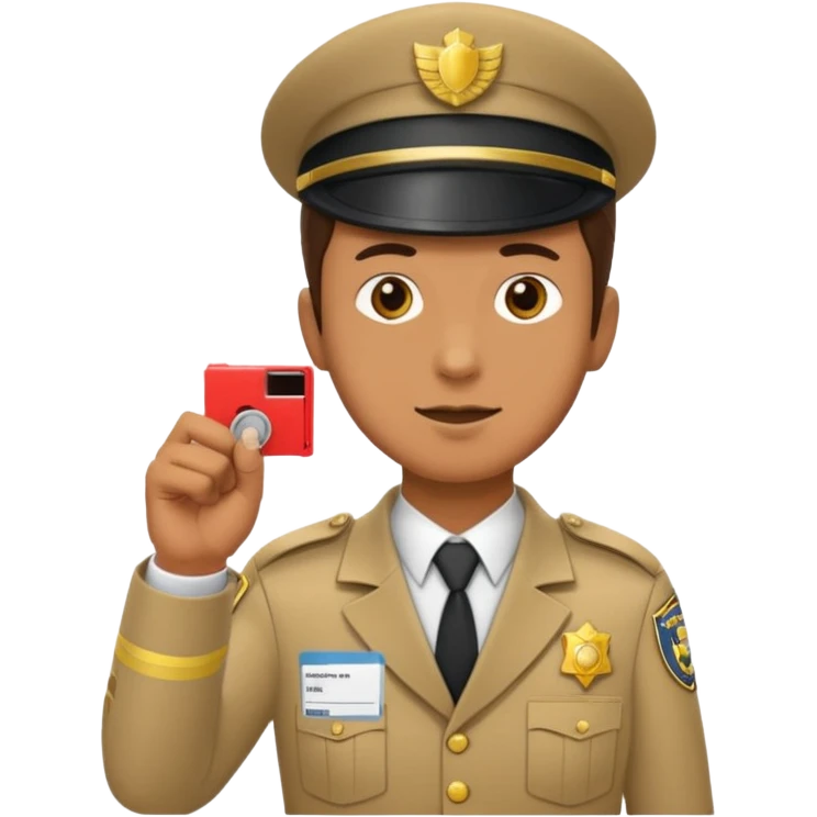 ticket inspector with punch emoji