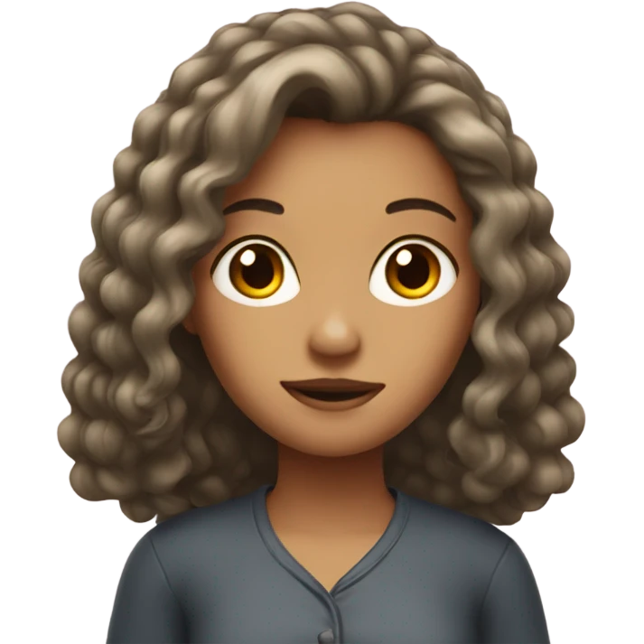 Girl with tall hair  emoji