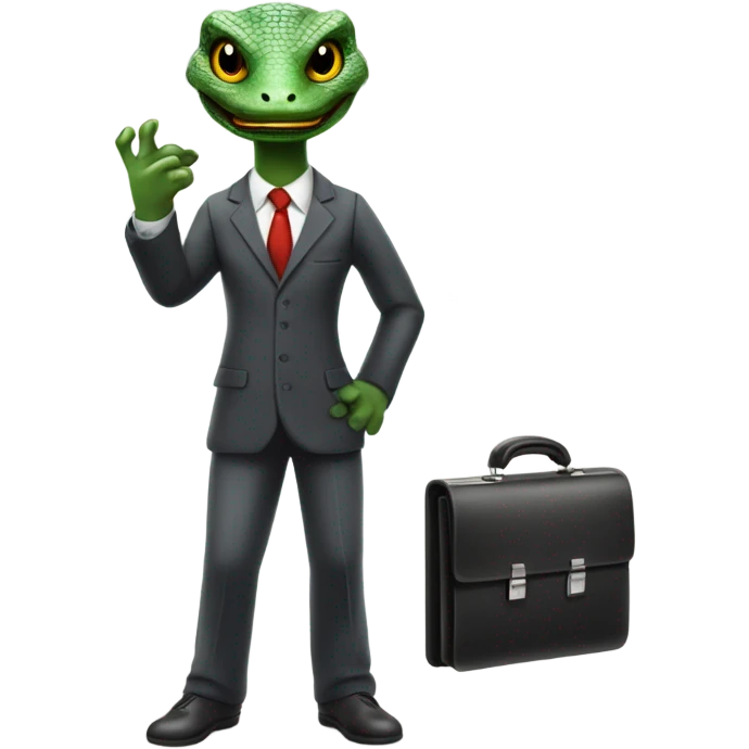 capitalist reptilian emoji