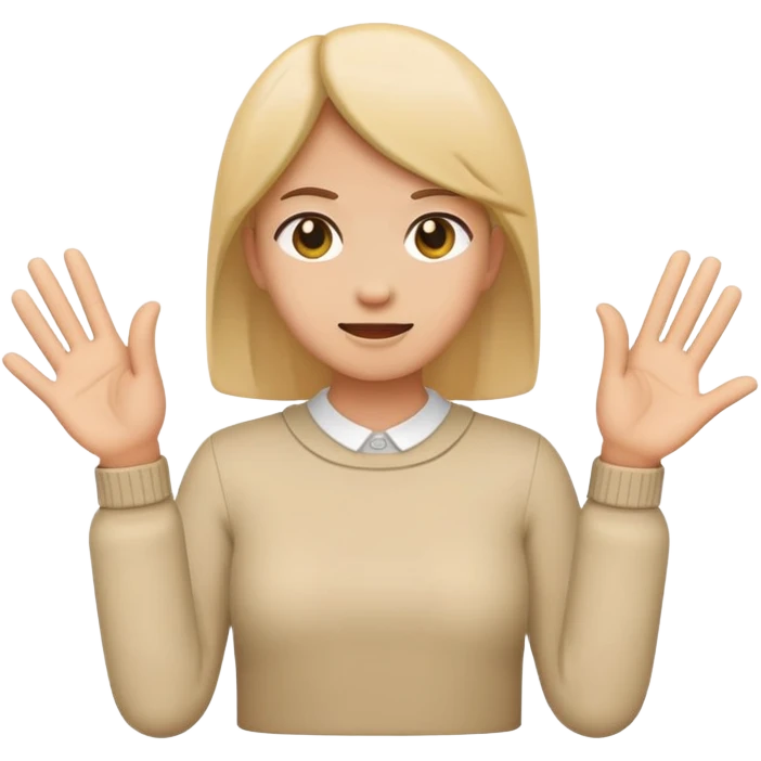 normal emoji with both hands flat facing up saying back back motherfuka  emoji