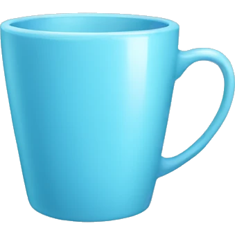 Light blue cup emoji