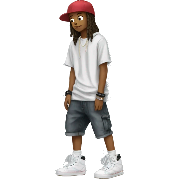 Skater fashion baggy clothes emoji