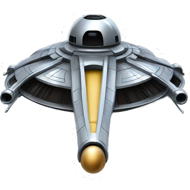 Smooth chrome Star Wars Naboo Royalty Starship  emoji