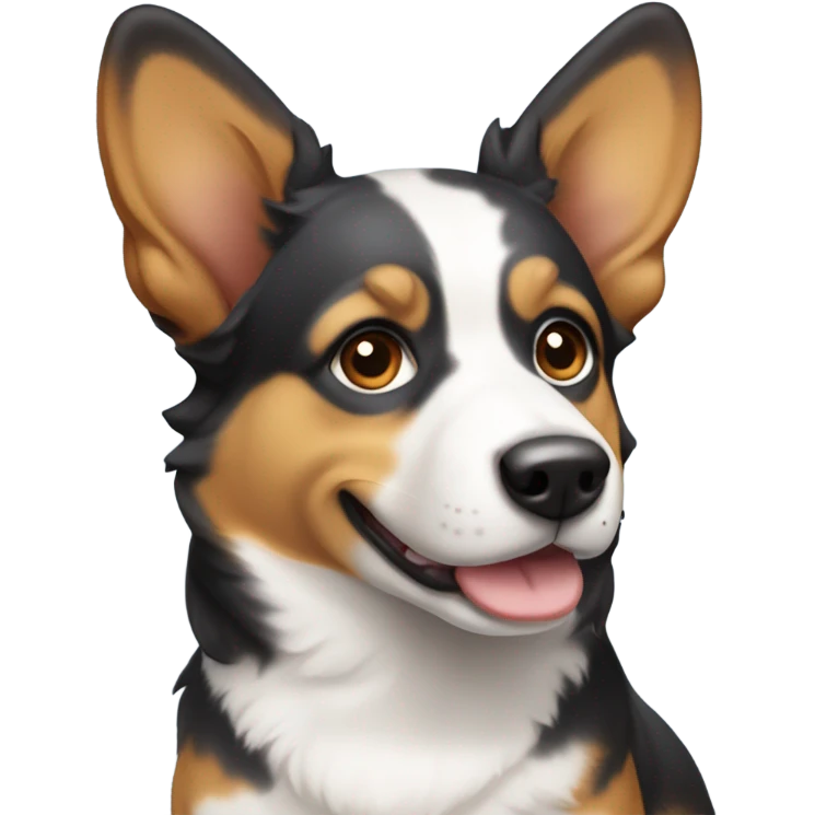 Aussie corgi mix dog emoji