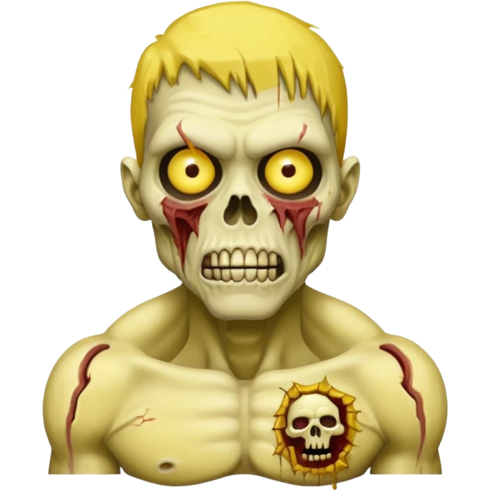 yellow zombie emoji