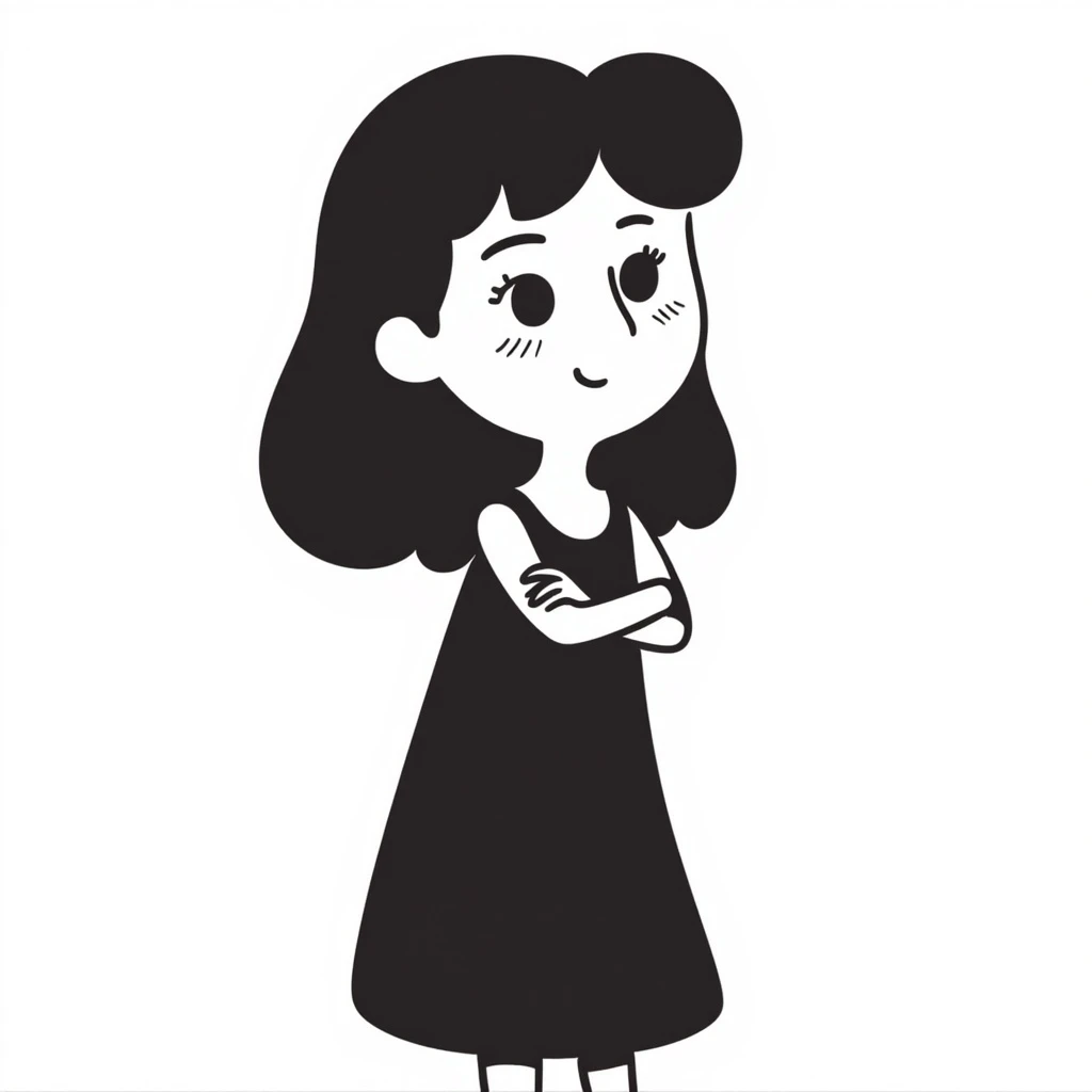 a girl is thinking emoji