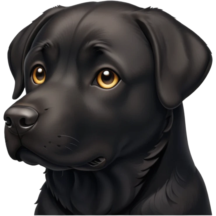 Black Labrador  emoji