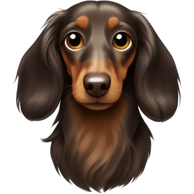 Mini Longhair Dachshund  emoji