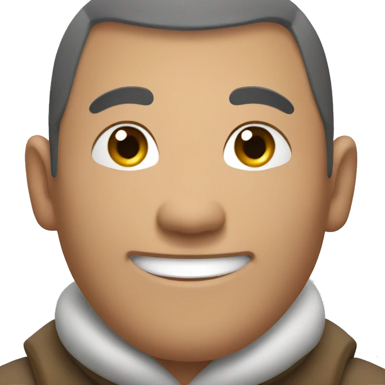 Smiling Mongolian man emoji