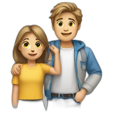 Un garçon et une fille ken emoji