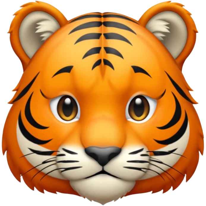 Derpy tiger emoji